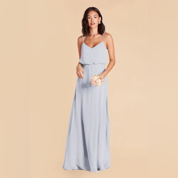 Birdy Grey Elegant Dusty Blue Maxi Dress M - Picture 1 of 8